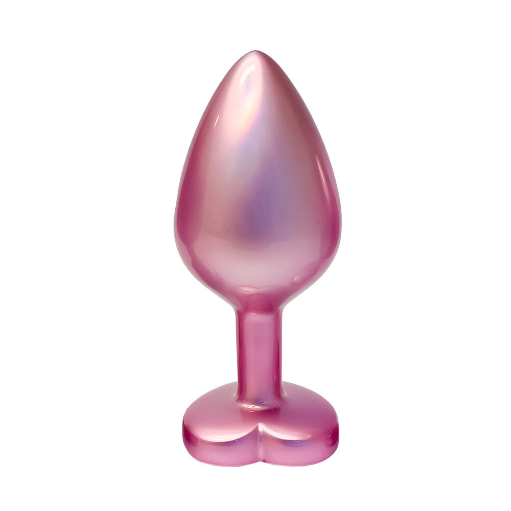 Gleaming pearl pink butt plug from Dream Toys for playful exploration
