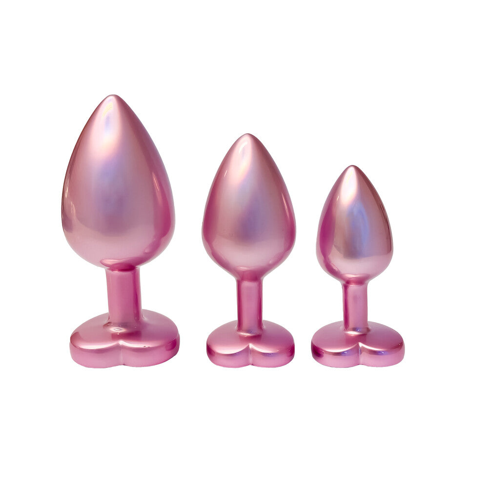 Dream Toys Gleaming Love Pearl pink anal plug set
