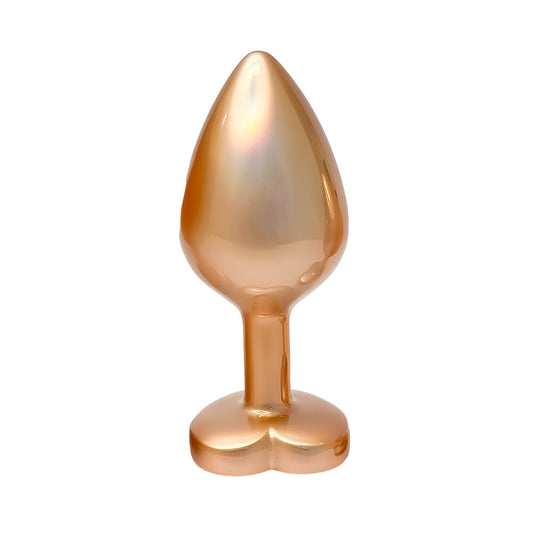 Gleaming love pearl gold butt plug