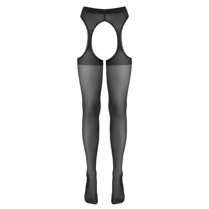 Black open-back stockings by Cottelli Collection.