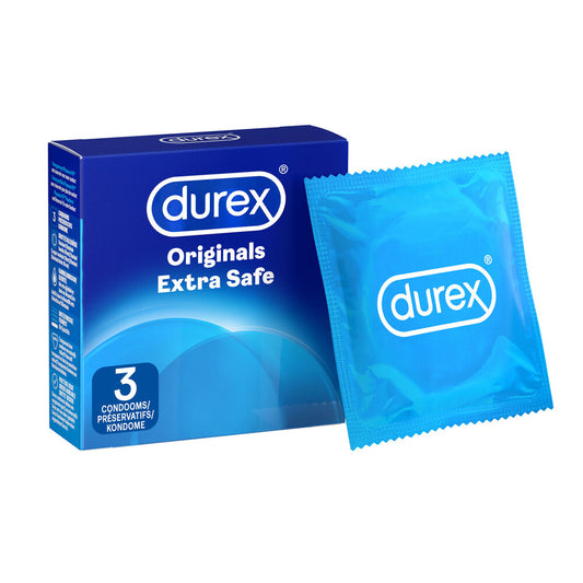 Durex Extra Safe Condoms box and single condom