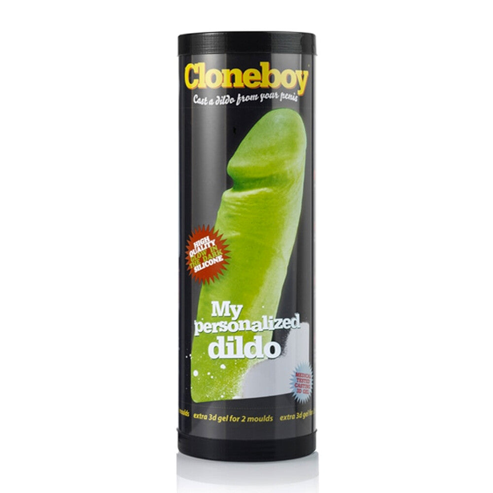 Cloneboy 'Cast Your Own Dildo' kit. Personalise your own glow-in-the-dark silicone pleasure toy.
