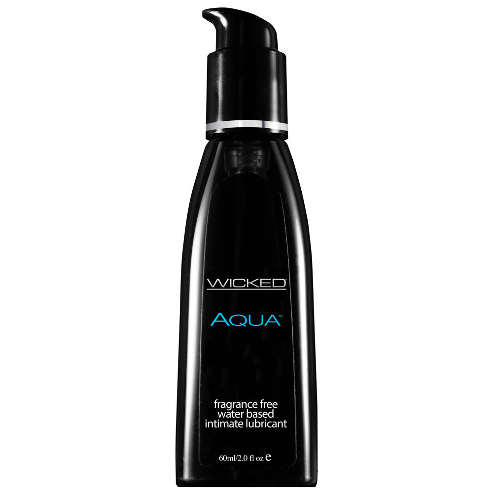Wicked Aqua fragrance free waterbased lubricant.
