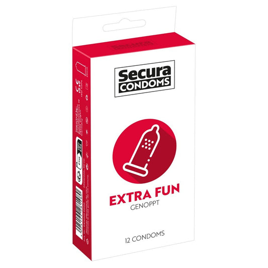 Box of Secura Extra Fun Condoms