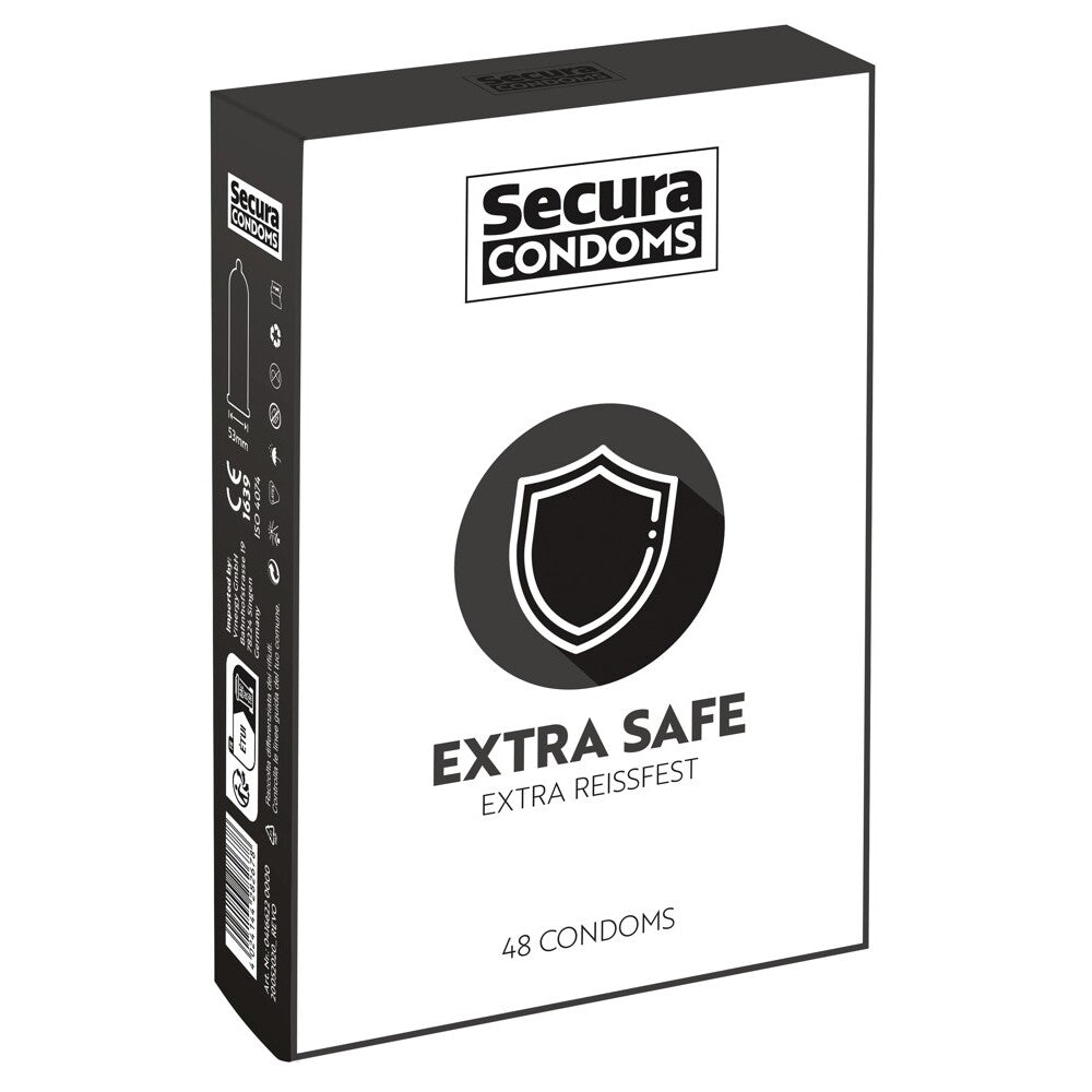 Extra Safe protection: Secura Condoms 48 pack box.
