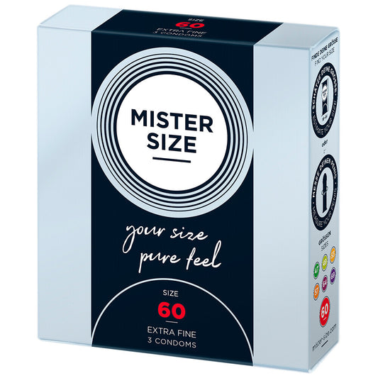 Mister Size 60mm "Your Size Pure Feel" Condoms (3-pack)