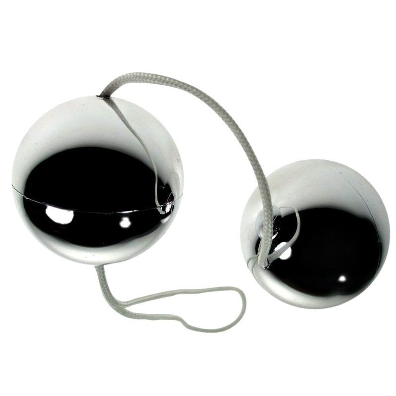 Silver Vibratone Duo Balls. Empowering pleasure.