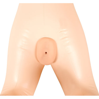 Inflatable doll torso showing a 3D vulva.