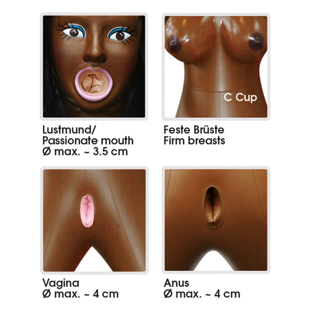 Tyra Love Doll features: mouth, C-cup breasts, vagina, and anus.