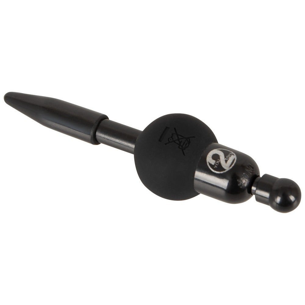 Black vibrating penis plug by You2Toys for intimate pleasure.