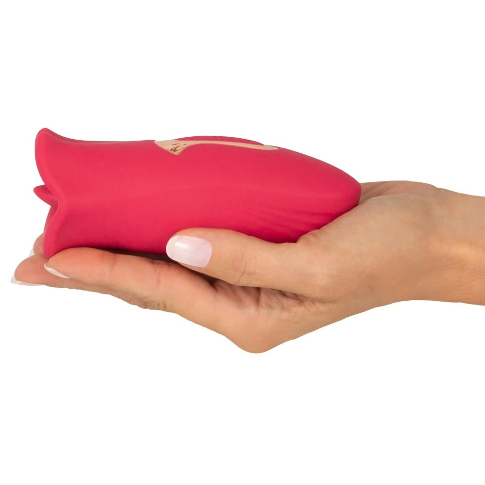 Oral pleasure vibrator in hand