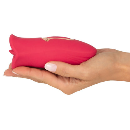 Oral pleasure vibrator in hand