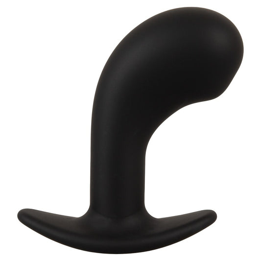 Black prostate plug for adventurous exploration.