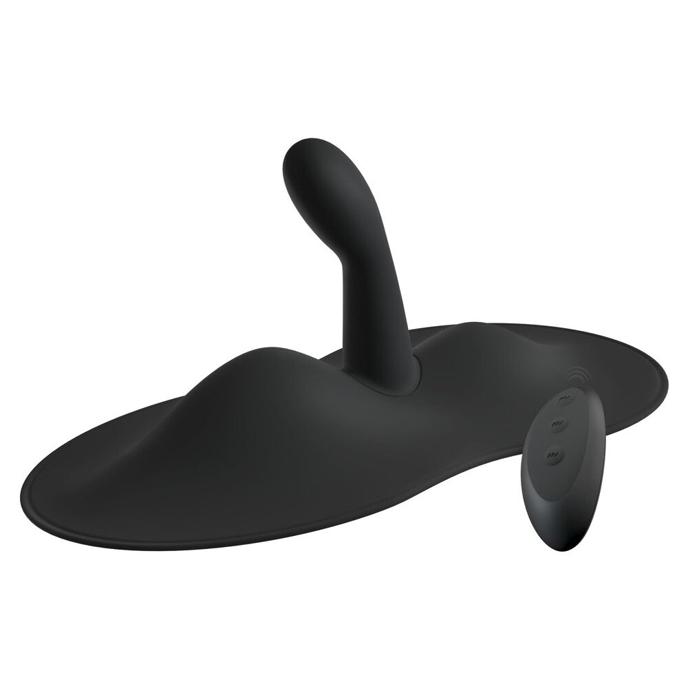 Black VibePad for clitoral stimulation and remote.