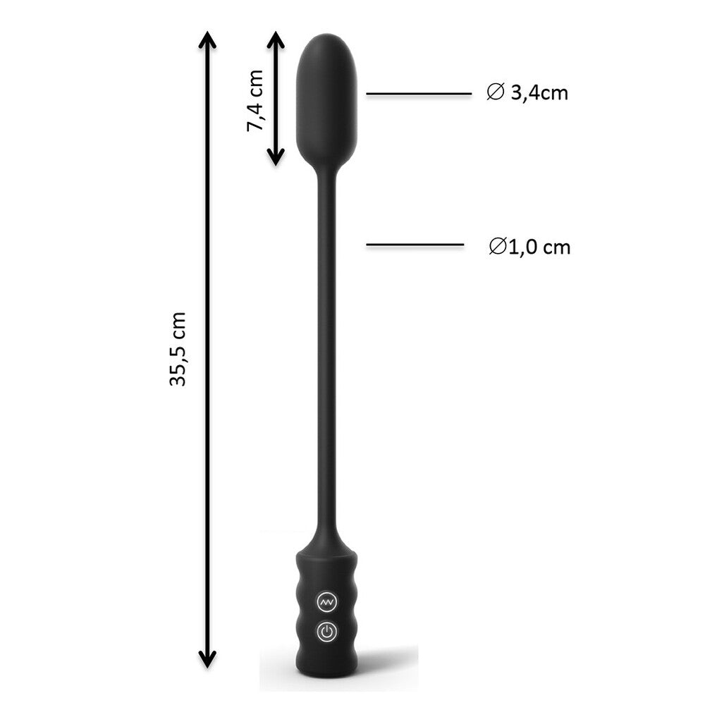 Dorcel Deep Explorer multi-usage stimulator diagram, showing dimensions.