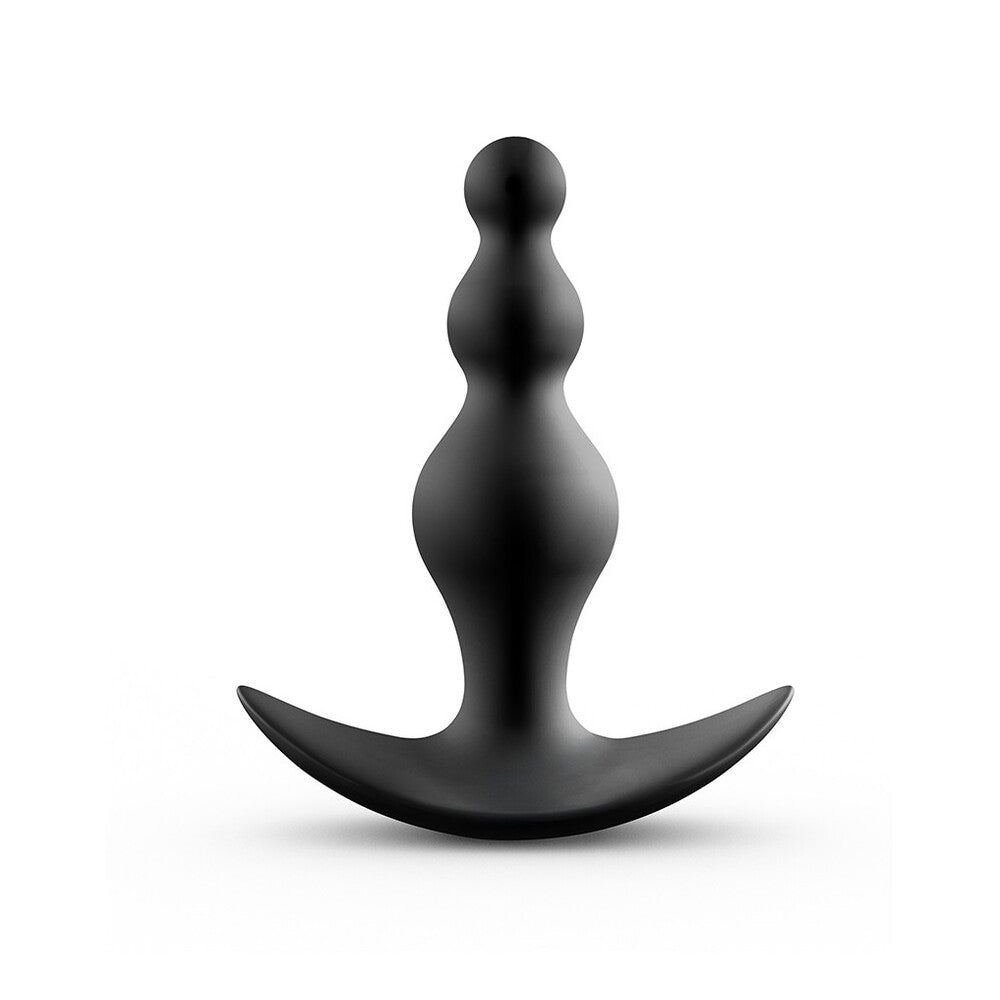 Black silicone anal beads.