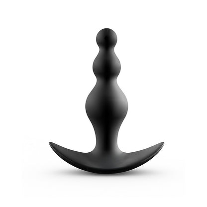 Black silicone anal beads.