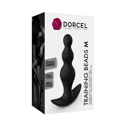Dorcel Training Anal Beads Medium packaging in black.