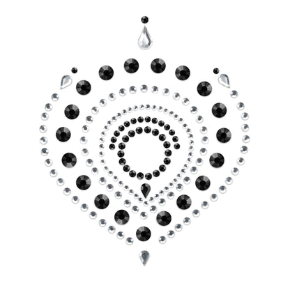 Dare to dazzle, darling! A swirling galaxy of black and silver rhinestones awaits your playful touch. Bijoux Indiscrets' temptation is here.
