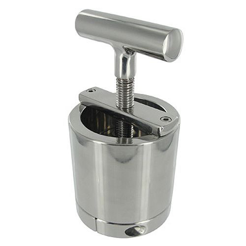 Gleaming steel instrument; a tantalising dance of pressure and release.
