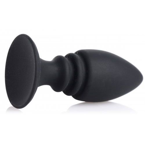 Black silicone anal plug