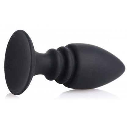 Black silicone anal plug