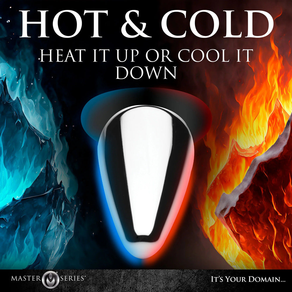 Metal and Silicone Butt Plug for temperature play