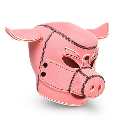 Pink neoprene pig mask