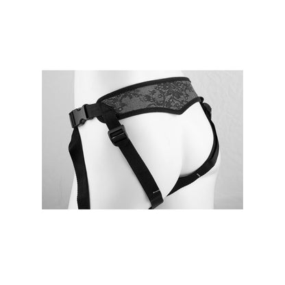 Black lace and strap harness system.