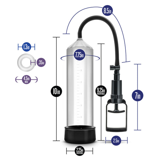 Diagram of Performance VX3 Enhancement System showcasing measurements for informational purposes.