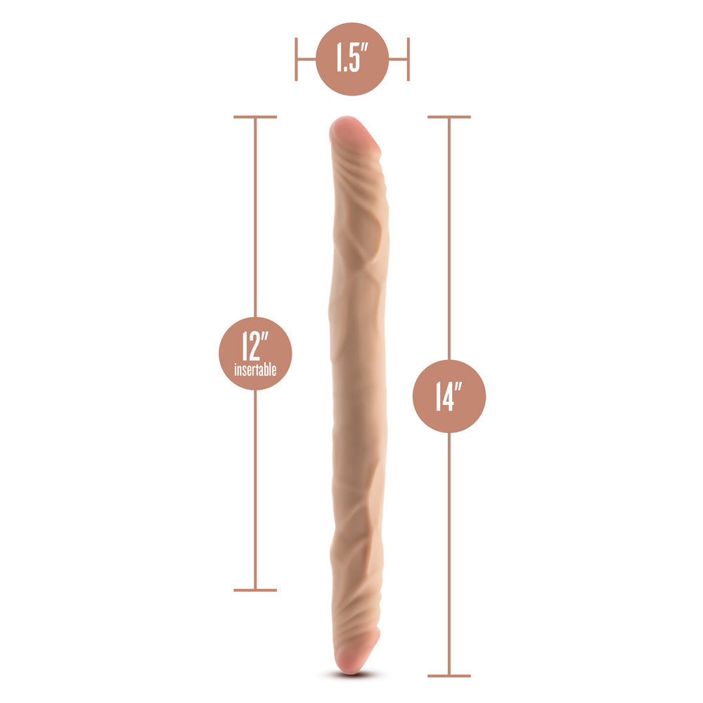 Realistic double dong with measurements.