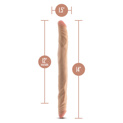 Realistic double dong with measurements.