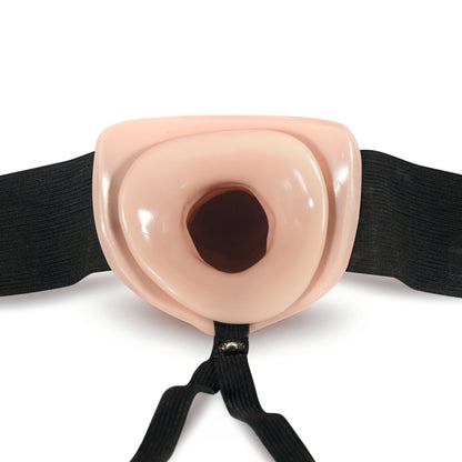 Vanilla pleasure: Dr. Skin hollow strap-on.