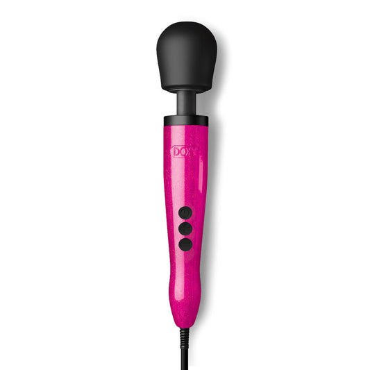 Hot pink Doxy wand massager for ultimate pleasure.