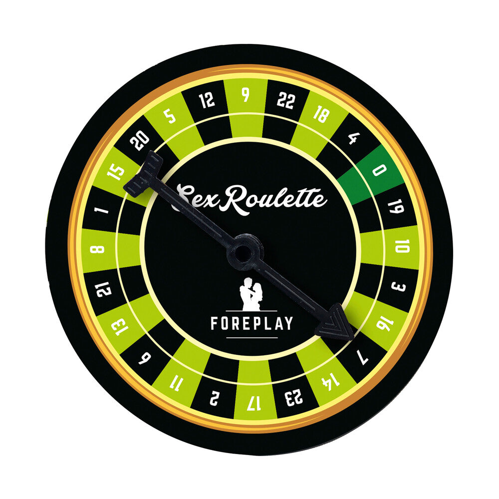 Foreplay Sex Roulette spinner. Spice things up,spin the wheel, discover new delights! Time for a cheeky adventure.
