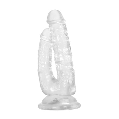 Clear dualistic dildo for pleasure