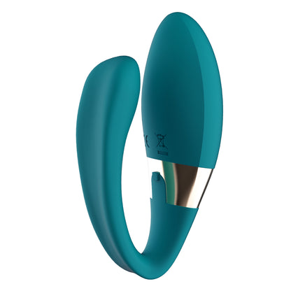 Ocean blue Lelo Tiani Duo couples massager.