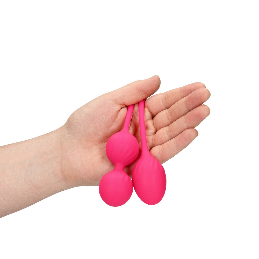 Pink Kegel Balls in Hand