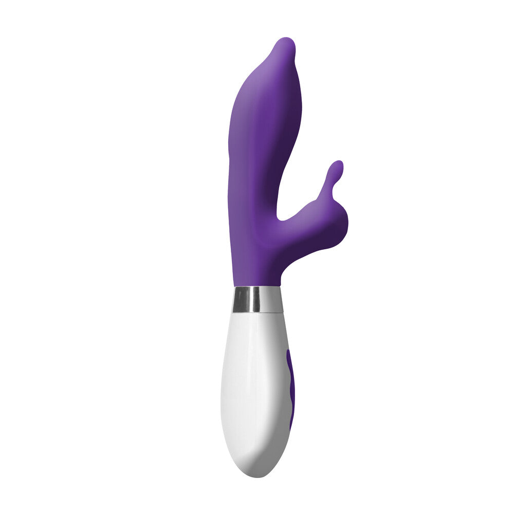 Purple pleasure awaits with this sleek, rechargeable vibrator. Your adventure in self-love begins here!
