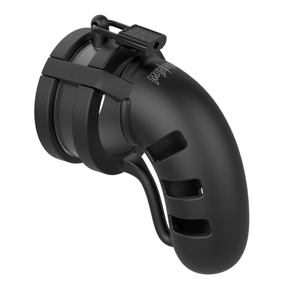 Black Man Cage male chastity device.