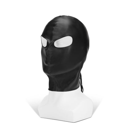 Black PU hood with eye holes from Me You Us