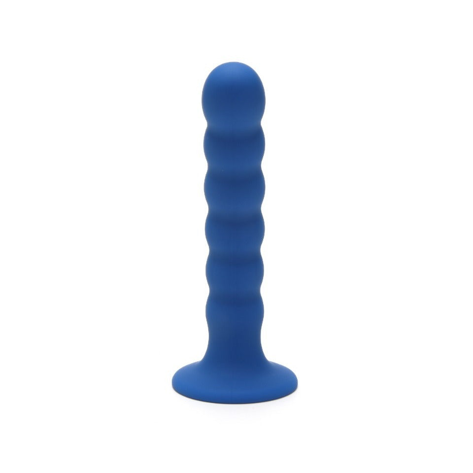 Blue rippled G-spot dildo by Me You Us.