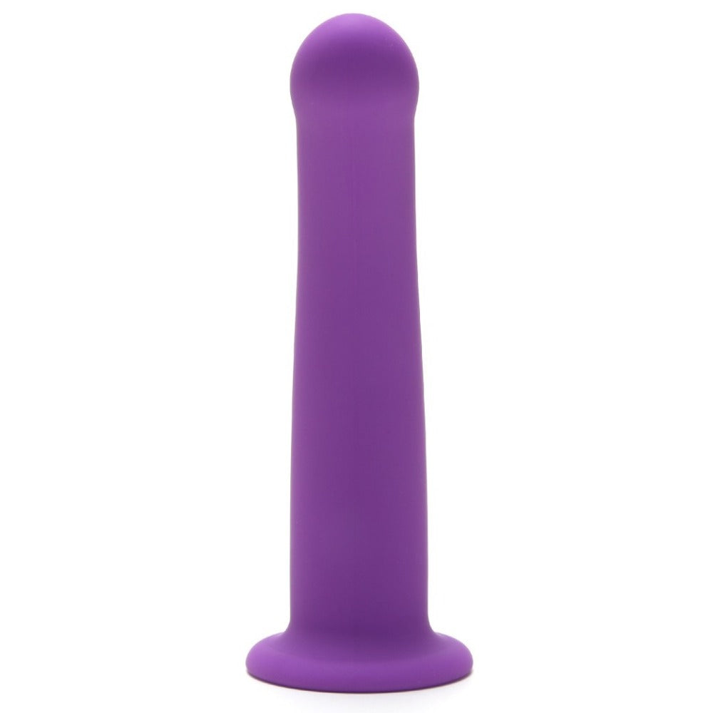 Purple silicone dildo