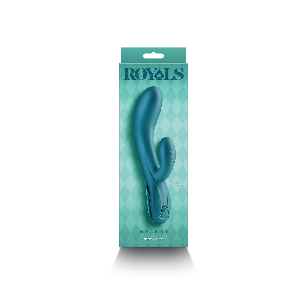 Regent Metallic Green vibrator from NS Novelties in packaging.