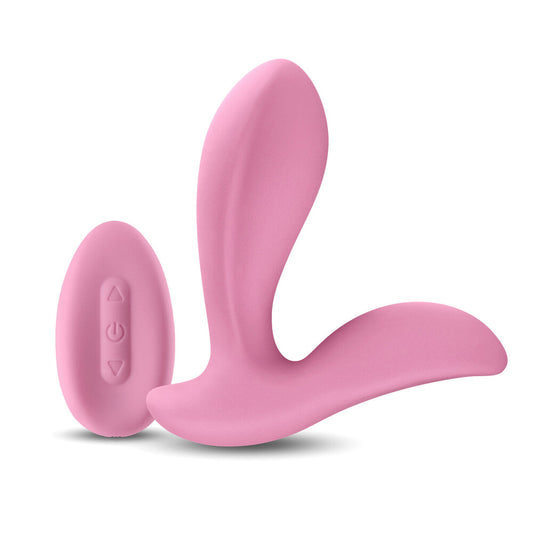 Pink G-spot and clit vibrator.