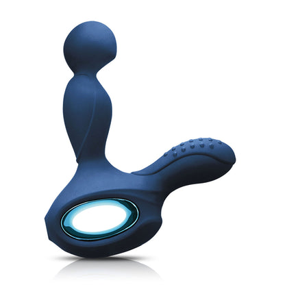 Blue prostate massager with light