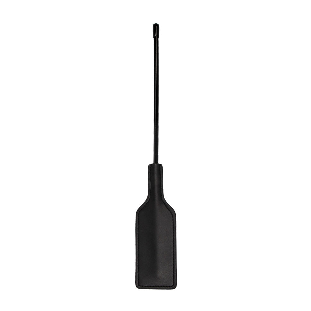 Black faux leather paddle