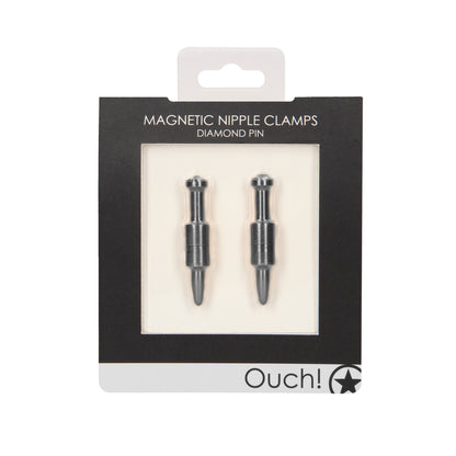 Ouch! Diamond pin magnetic nipple clamps in packaging.