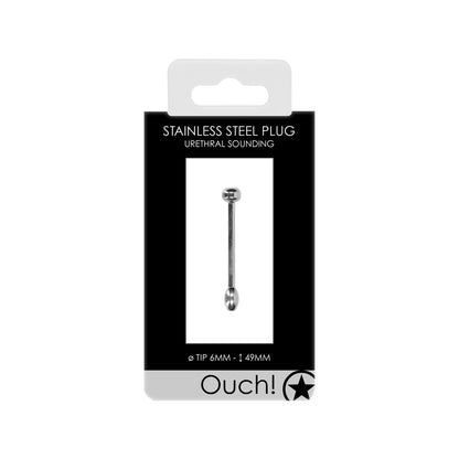 Ouch! Stainless steel urethral plug for sounding play.