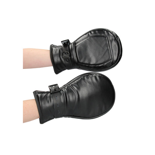 Black Neoprene Puppy Play Mitts.